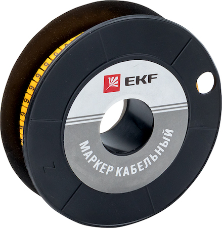 plc-KM-2.5-6 Маркер кабельный 2,5 мм2 "6" (1000 шт.) (ЕС-1) EKF PROxima