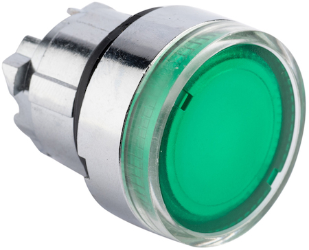 XB4BW-G Исполнительный механизм кнопки XB4 зеленый плоский возвратный без фиксации, с подсветкой EKF PROxima