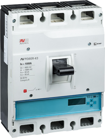 EKF mccb-43-1000-6.0-av Автоматический выключатель AV POWER-4/3 1000А 50kA ETU6.0