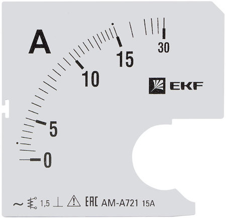 s-a721-15 Шкала сменная для A721 15/5А-1,5 EKF PROxima