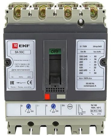 mccb99C-250-200+N Выключатель автоматический ВА-99C (Compact NS)  250/200А 3P+N 45кА EKF PROxima