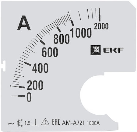 s-a721-1000 Шкала сменная для A721 1000/5А-1,5 EKF PROxima