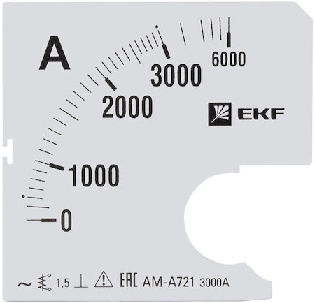 s-a721-3000 Шкала сменная для A721 3000/5А-1,5 EKF PROxima