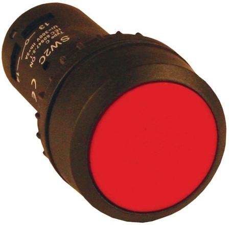 sw2c-11f-r Кнопка SW2C-11 с фиксацией красная NO+NC EKF PROxima