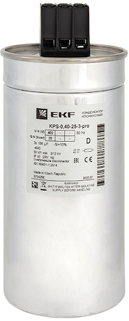 kps-0,4-25-3-pro Конденсатор косинусный КПС-0,4-25-3 EKF PRO