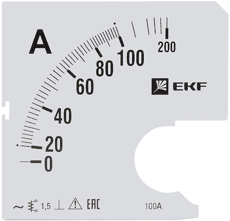 s-a961-100 Шкала сменная для A961 100/5А-1,5 EKF PROxima