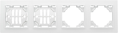 Фото EKF ERM-G-304-10 Рамка 4-м Минск горизонтальная бел. Basic