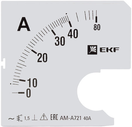 s-a721-40 Шкала сменная для A721 40/5А-1,5 EKF PROxima