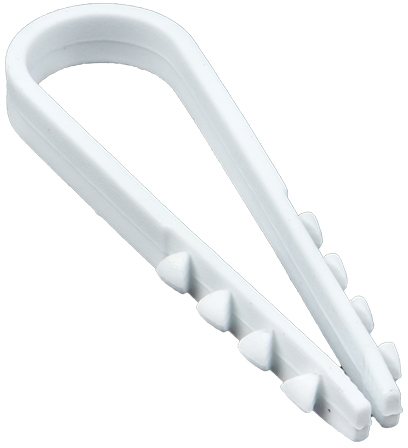 plc-ncc-5x10w Дюбель-хомут для круглого кабеля  (5-10мм) белый (100шт.) EKF PROxima