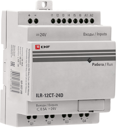 ILR-12CT-24D Программируемое реле 12 в/в т 24В PRO-Relay EKF PROxima