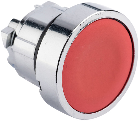 XB4BA-R Исполнительный механизм кнопки XB4 красный плоский  возвратный без фиксации, без подсветки EKF PROxima