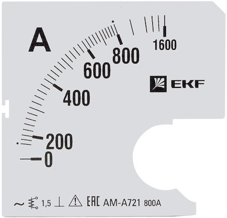 s-a721-800 Шкала сменная для A721 800/5А-1,5 EKF PROxima
