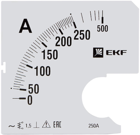 s-a961-250 Шкала сменная для A961 250/5А-1,5 EKF PROxima