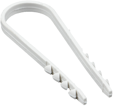 Фото EKF plc-ncs50-19x25w Дюбель-хомут для круглого кабеля (19-25мм) белый (50шт.) PROxima