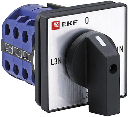 pk-1-84-10 Переключатель кулачковый ПК-1-84 10А 4P для вольтметра (для фазного напряжения) EKF PROxima
