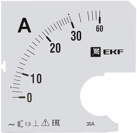 s-a961-30 Шкала сменная для A961 30/5А-1,5 EKF PROxima