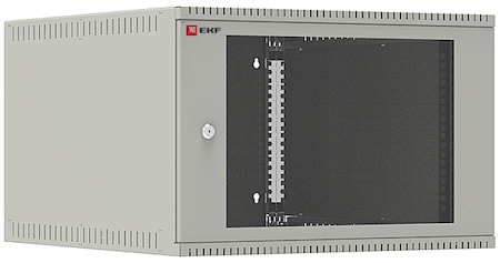 ITB6G650E Шкаф телекоммуникационный настенный 6U (600х650) дверь стекло, Astra E серия EKF PROxima