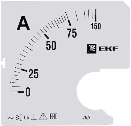 s-a961-75 Шкала сменная для A961 75/5А-1,5 EKF PROxima