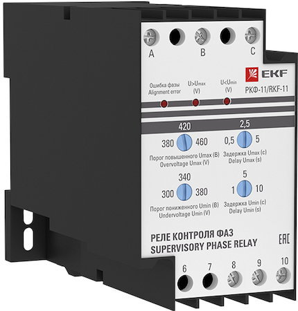 rkf-11 Реле контроля фаз РКФ-11 EKF PROxima