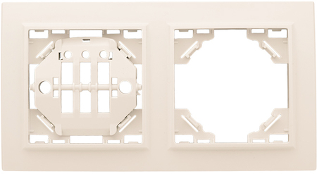 ERM-G-302-20 Рамка 2-местная горизонтальная бежевый Минск EKF