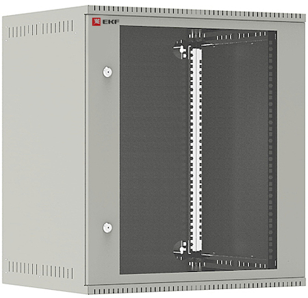 ITB12G450E Шкаф телекоммуникационный настенный 12U (600х450) дверь стекло, Astra E серия EKF PROxima