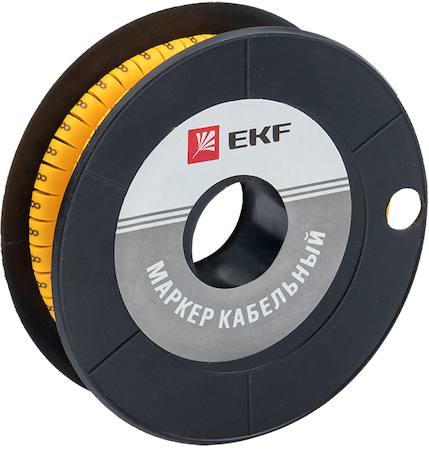 plc-KM-1.5-8 Маркер кабельный 1,5 мм2 "8" (1000 шт.) (ЕС-0) EKF PROxima