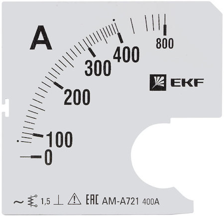 s-a721-400 Шкала сменная для A721 400/5А-1,5 EKF PROxima