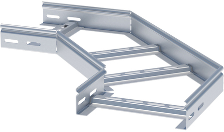 glt9080400 Угол 90 град. горизонтальный для лестничного лотка 80x400мм EKF