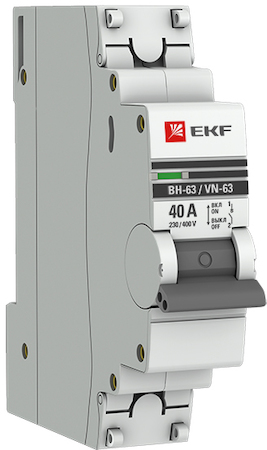 SL63-1-40-pro Выключатель нагрузки 1P  40А ВН-63 EKF PROxima