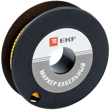 Фото EKF plc-KM-6-1 Маркер кабельный 6.0кв.мм 1 (350ед) (ЕС-3)