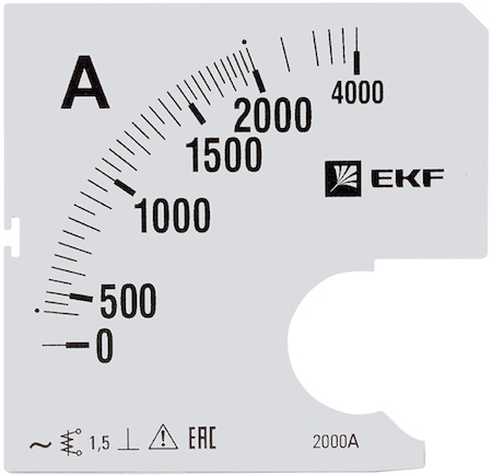 s-a961-2000 Шкала сменная для A961 2000/5А-1,5 EKF PROxima