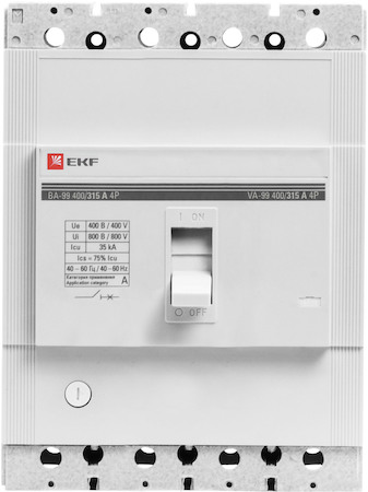 mccb99-400-315-4P Выключатель автоматический ВА-99  400/315А 4P 35кА EKF PROxima