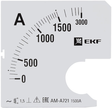 s-a721-1500 Шкала сменная для A721 1500/5А-1,5 EKF PROxima