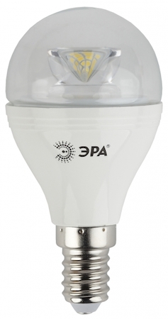 ERA Б0017242 LED P45-7W-840-E14-Clear Лампа ЭРА LED smd P45-7w-840-E14-Clear