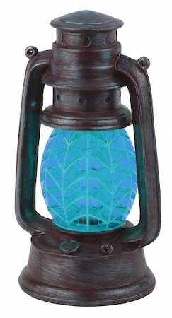 ERA Б0032584 SL-RSN23-LANT-BU Садовые фонари ЭРА Садовый светильник на солнечной батарее, полистоун, пластик, синий, 21,3 см