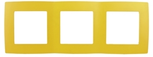 ERA Б0019404 12-5003-21 Эл/ус ЭРА Рамка на 3 поста, Эра12, жёлтый