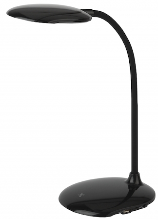 ERA Б0028456 NLED-457-6W-BK НастСвет ЭРА NLED-457-6W-BK черный наст.светильник