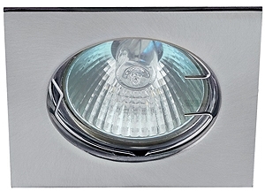 ERA C0043660 KL2 CH Светильник ЭРА литой квадрат MR16,12V/220V, 50W хром