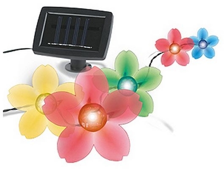 ERA Б0007516 SL-PL600-FLW2 ЭРА Садовый светильник на солнечной батарее, пластик, цветной, длина гирлянды - 600 см