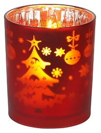 ERA Б0005127 ЭРА Светодиодная свеча в стакане G16-NY-RED (24/1584)