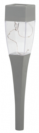 ERA Б0032578 SL-SS38-GLOW-2 Садовые фонари ЭРА Садовый светильник на солнечной батарее, сталь, пластик, серый, 38 см