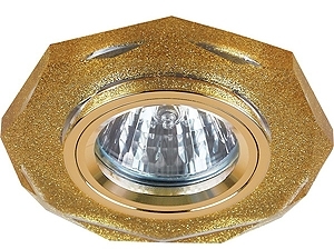 ERA C0043730 DK5 SHGD Светильник ЭРА декор стекло многогранник MR16,12V, 50W, GU5,3 серебряный блеск серебро
