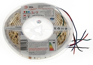 ERA Б0002351 ЭРА LS5050-60LED-IP20-RGB-eco-3m (80/2000)