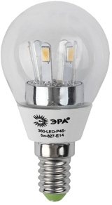 ERA Б0008470 360-LED P45-5W-827-E14 Лампа ЭРА 360-LED P45-5w-827-E14