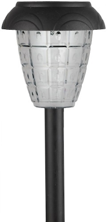ERA Б0007510 SL-PL42 ЭРА Садовый светильник на солнечной батарее, пластик, черный, 42 см (24/288)