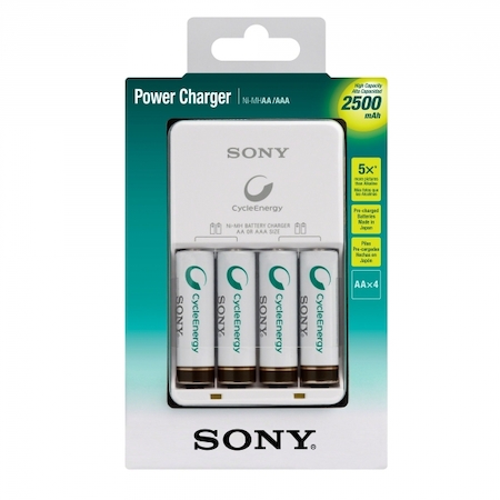 ERA C0040664 [BCG34HH4GN] Sony Power Charger+ 4 AA 2500mAh Pre-charged