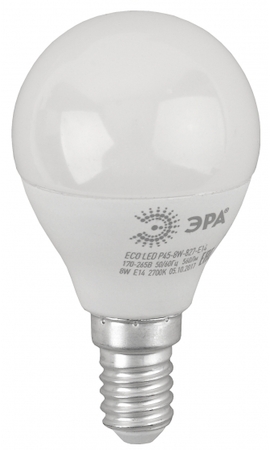 ERA Б0030022 ECO LED P45-8W-827-E14 Лампа ЭРА LED smd P45-8w-827-E14 ECO