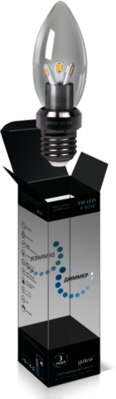 HA103202205-D Лампа Gauss LED Candle-dim Crystal clear 5W E27 4100K диммируемая 1/10/100