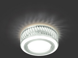 Светильник Gauss Backlight BL086 Кругл. Белый/Белый, Gu5.3, 3W, LED 3000K 1/30