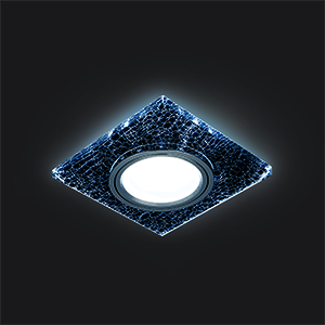 Светильник Gauss Backlight BL068 Квадрат. Черный/Серебро/Хром, Gu5.3, LED 4100K 1/40